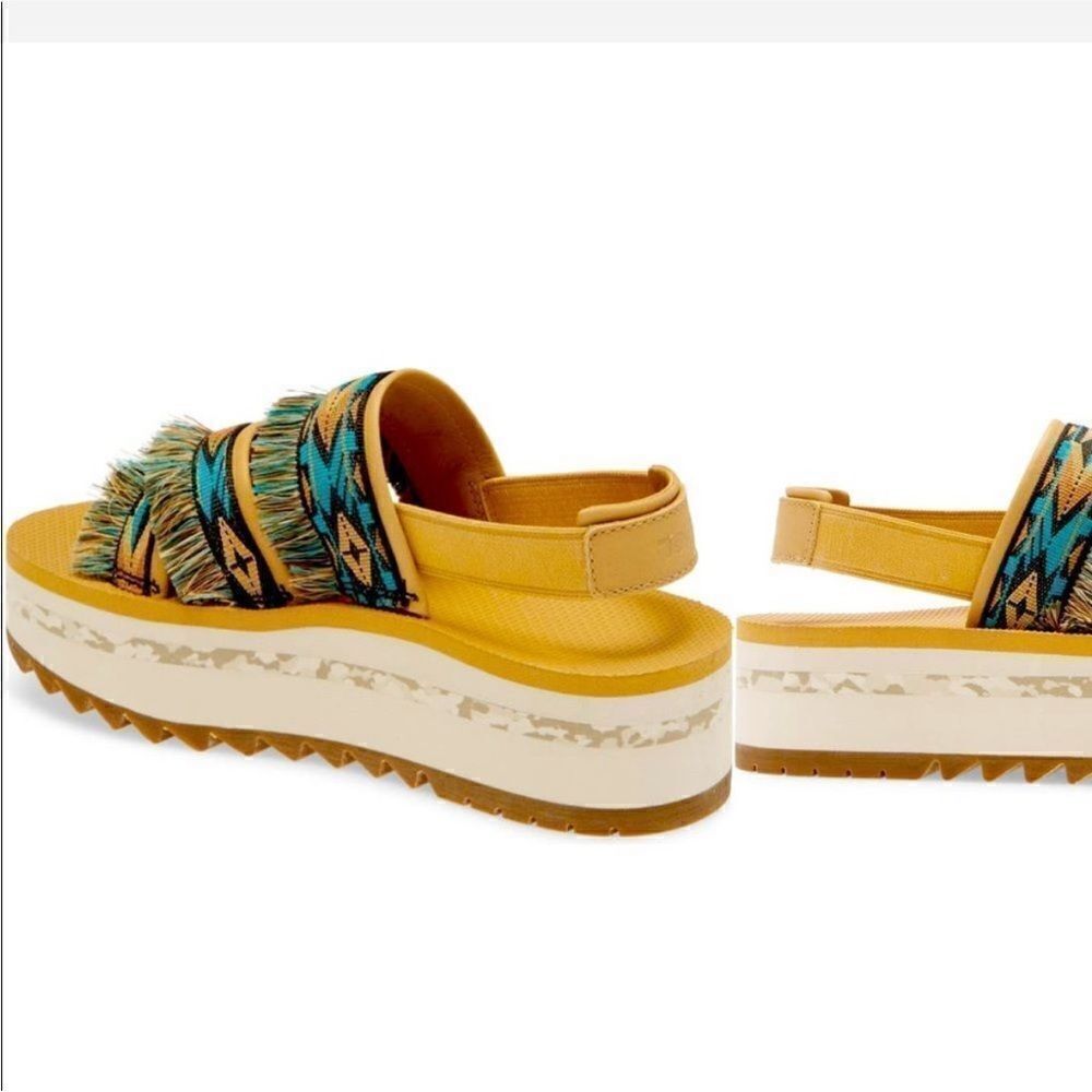 Teva Women’s platform ankle strap heeled sling back sandal Size 7,Sz 8,Sz 9 NIB - Picture 2 of 15